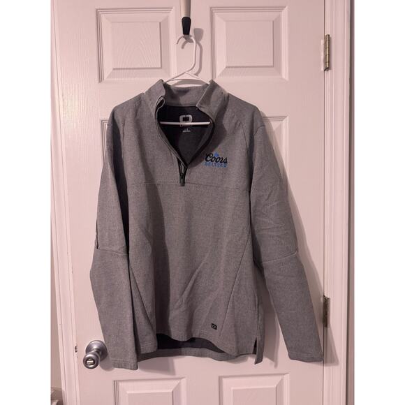 OGIO Coors Seltzer Heather Gray Quarter Zip Sweatshirt Pullover Sz: Large - Picture 1 of 4